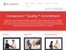 Tablet Screenshot of drjulienissim.com